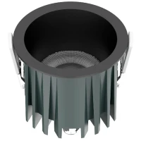 Favourite Notio 4815-1C Черный круглый встраиваемый светодиодный светильник-спот downlight диаметром 83 мм, металл, стекло LED 12Вт 3000K 1299Лм CRI90 36° IP54 220В