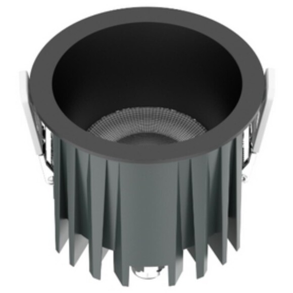 Favourite Notio 4815-1C Черный круглый встраиваемый светодиодный светильник-спот downlight диаметром 83 мм, металл, стекло LED 12Вт 3000K 1299Лм CRI90 36° IP54 220В