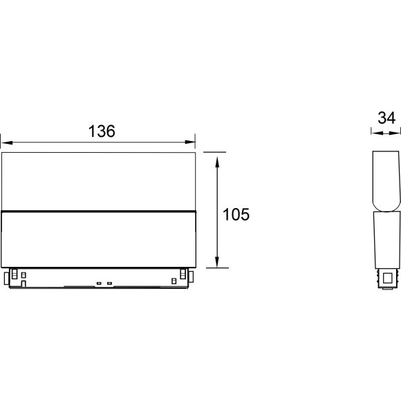 TR075-2-10W4K-W Трековый магнитный светодиодный светильник Maytoni Gravity CRI90+ 4000К 837Лм 120° 10Вт