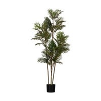 428019 YUBETSU Искусственное дерево в горшке H1600, пластик, зеленый, черный