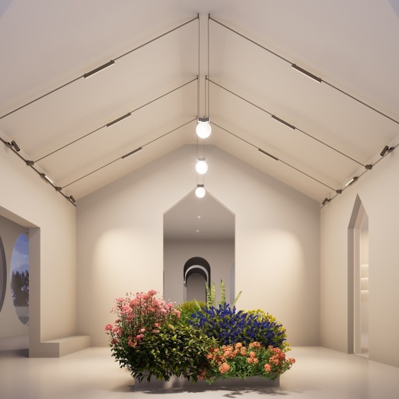 359469 Трековый ременный светодиодный SMART светильник c доп. механическим перекл. цветности Novotech EASY CRI90+ 3000-6000К 560Лм 28° 12W TUYA, Алиса, Wi-Fi