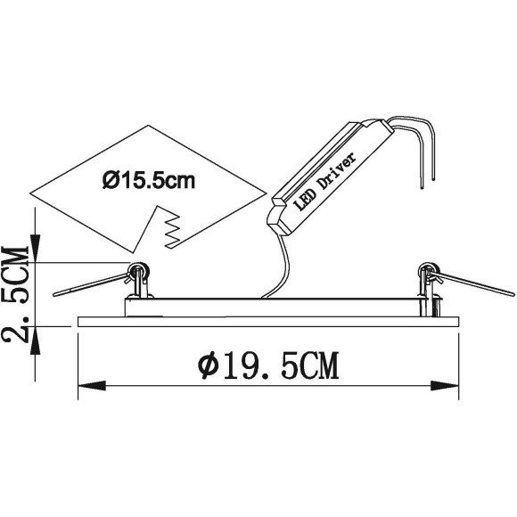 Встраиваемый светильник 4000K IP20 RA70 110° LED Arte Lamp RIGEL A7616PL-2WH Встраиваемый светильник 4000K IP20 RA70 110° LED Arte Lamp RIGEL A7616PL-2WH