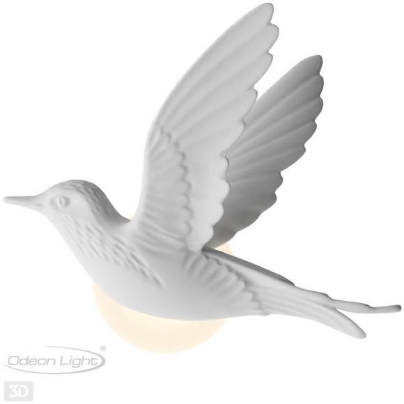 Настенный гипсовый светильник Odeon Light LED 3W 122Лм 3000K COLOMBELLA 4341/3WLA