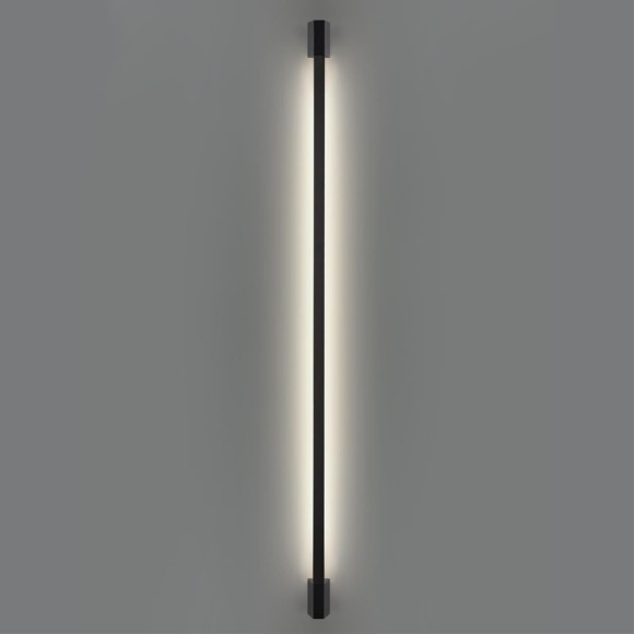 359891 Черный уличный настенный светодиодный линейный светильник 120см (с пов. плафоном) IP54 12Вт 4000К 580Лм CRI80 Novotech VESPERA