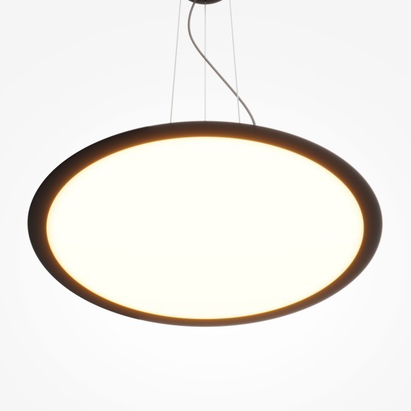 MOD471PL-L57BK Минималистичный светодиодный плоский подвесной светильник управляемый пультом ДУ 57Вт 3200Лм 2700-4000К CRI97 Maytoni Industria MOD471PL-L57BK Минималистичный светодиодный плоский подвесной светильник управляемый пультом ДУ 57Вт 3200Лм 2700-4000К CRI97 Maytoni Industria