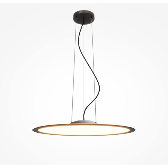 MOD471PL-L57BK Минималистичный светодиодный плоский подвесной светильник управляемый пультом ДУ 57Вт 3200Лм 2700-4000К CRI97 Maytoni Industria MOD471PL-L57BK Минималистичный светодиодный плоский подвесной светильник управляемый пультом ДУ 57Вт 3200Лм 2700-4000К CRI97 Maytoni Industria