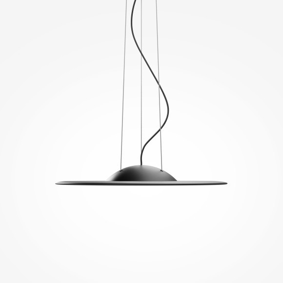 MOD471PL-L57BK Минималистичный светодиодный плоский подвесной светильник управляемый пультом ДУ 57Вт 3200Лм 2700-4000К CRI97 Maytoni Industria MOD471PL-L57BK Минималистичный светодиодный плоский подвесной светильник управляемый пультом ДУ 57Вт 3200Лм 2700-4000К CRI97 Maytoni Industria