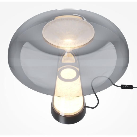 MOD484TL-L8BK Полностью стеклянная настольная лампа с перекл. цветовой температуры 2700, 3000, 4000К, 8Вт, CRI80, 180°, 203Лм Maytoni Artefact