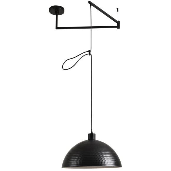 8321/1C Подвесной светильник с черным рельефным плафоном и регулировкой высоты зажимом провода под лампу E27 макс 60W 220V Lumion ARMINA 8321/1C Подвесной светильник с черным рельефным плафоном и регулировкой высоты зажимом провода под лампу E27 макс 60W 220V Lumion ARMINA