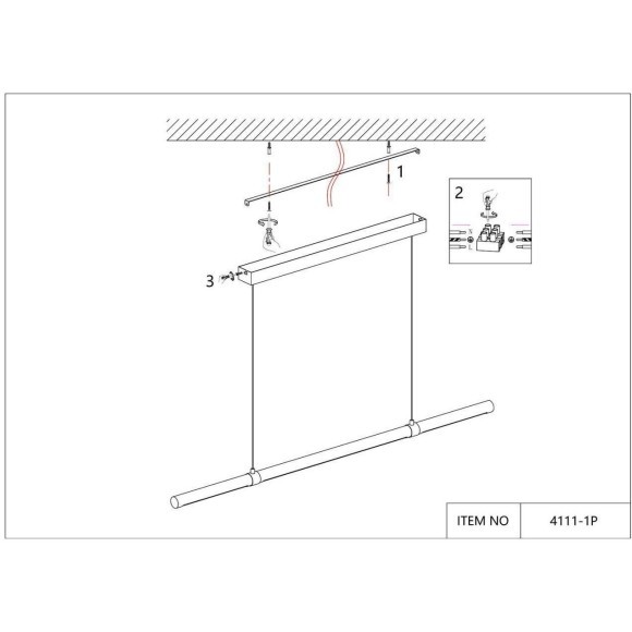 Подвесной светильник Cuero 4111-1P