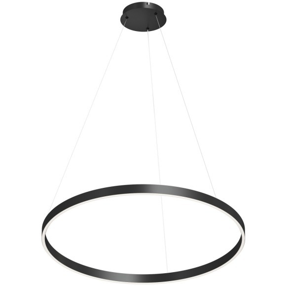 DK6273-BK Светильник подвесной ввиде черного кольца с переключателем цветовой температуры Denkirs RAYDIA 60 Вт 3000–4000К