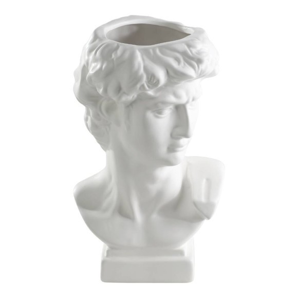 421001 FELICIEN Декоративная ваза L160, B140, H260, керамика, белый