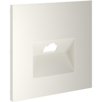 VLS001313 Накладка для розетки RJ45 категории 6Е (для проводов CAT5-CAT6 до 10 Гбит/сек) бежевого цвета VOLTUM S70 (хлопок)