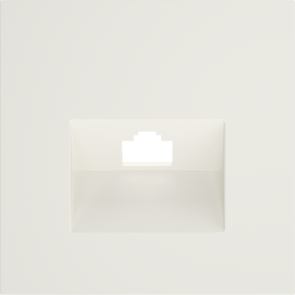 VLS001313 Накладка для розетки RJ45 категории 6Е (для проводов CAT5-CAT6 до 10 Гбит/сек) бежевого цвета VOLTUM S70 (хлопок)