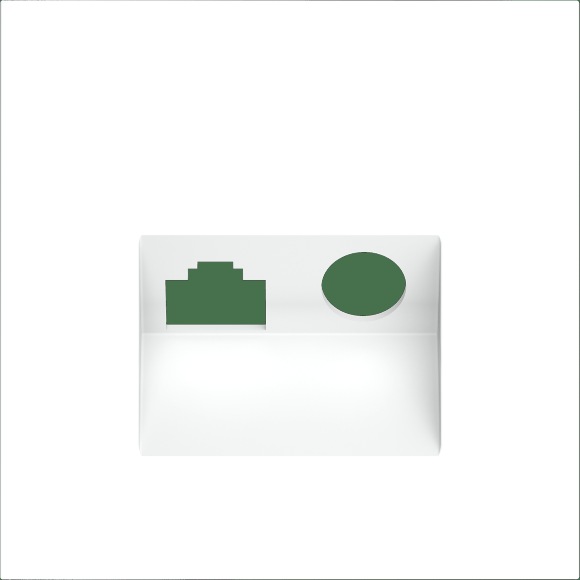 VLS002702 Накладка для розетки TV+RJ45 (CAT5-CAT6 + RG6 или РК 75-4,8-31 белого матового цвета VOLTUM S70 (белый матовый)