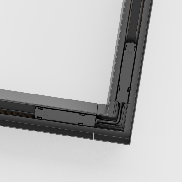 Угловой коннектор для накладных шинопроводов Maytoni Gravity TRX010CL-21B