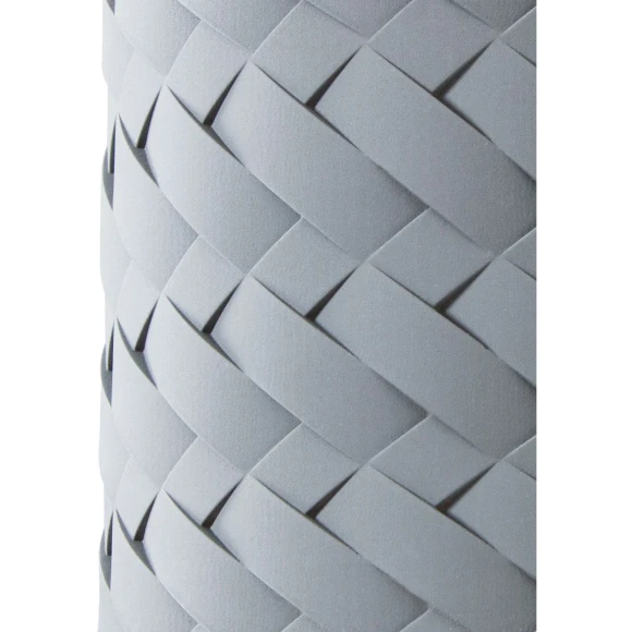 Arte Lamp Corsetto A7096SP-1BK Подвесной современный светильник, плафон из серого гипса с имитацией плетения диаметром 14 см, основание черный металл, провод 100 см, лампа E27 1шт до 40Вт IP20 220В