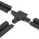 Соединитель Т-образный (однофазный) для встраиваемого шинопровода Crystal Lux CLT 0.2211 02 BL