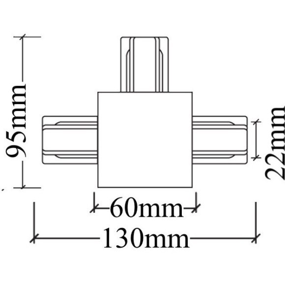 Т-соединитель для встр. в ГКЛ однофазного шинопровода Crystal Lux CLT 0.2211 02 BL Т-соединитель для встр. в ГКЛ однофазного шинопровода Crystal Lux CLT 0.2211 02 BL