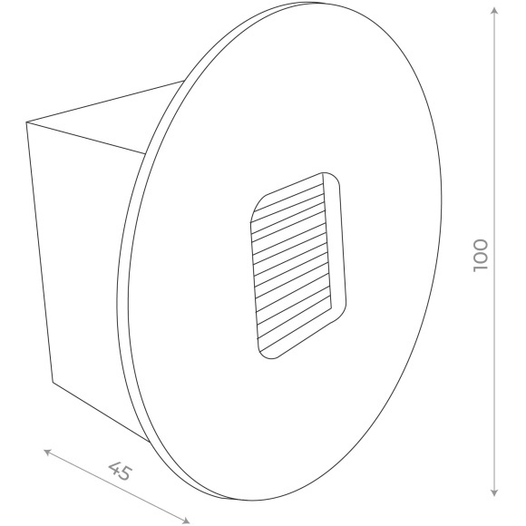 SL9501.401.01 Светильник уличный настенный ST-Luce Черный LED 1*1W 4000K VISANO