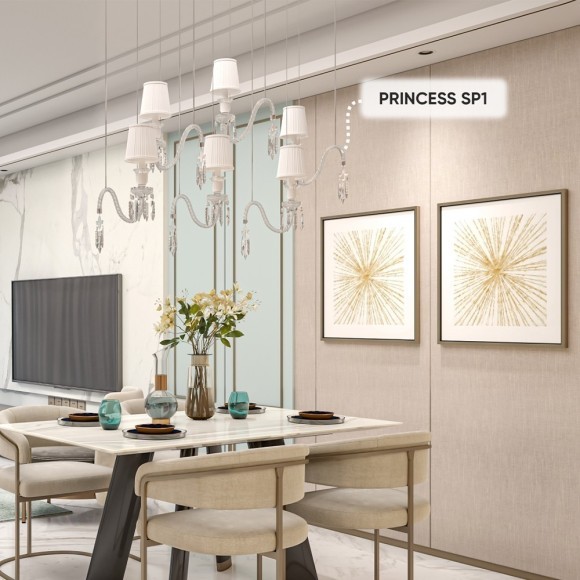 Светильник подвесной Crystal Lux PRINCESS SP1 Светильник подвесной Crystal Lux PRINCESS SP1