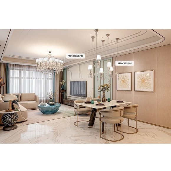 Светильник подвесной Crystal Lux PRINCESS SP1 Светильник подвесной Crystal Lux PRINCESS SP1