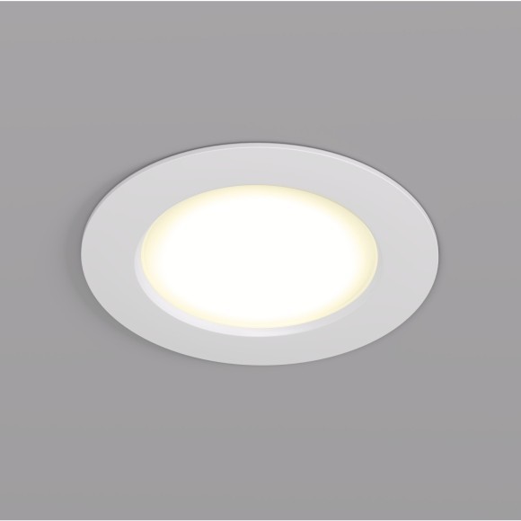 DK3046-WH Встраиваемый светильник, IP 20, 5Вт, LED, белый, пластик DK3046-WH Встраиваемый светильник, IP 20, 5Вт, LED, белый, пластик