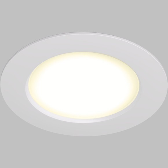 DK3046-WH Встраиваемый светильник, IP 20, 5Вт, LED, белый, пластик DK3046-WH Встраиваемый светильник, IP 20, 5Вт, LED, белый, пластик