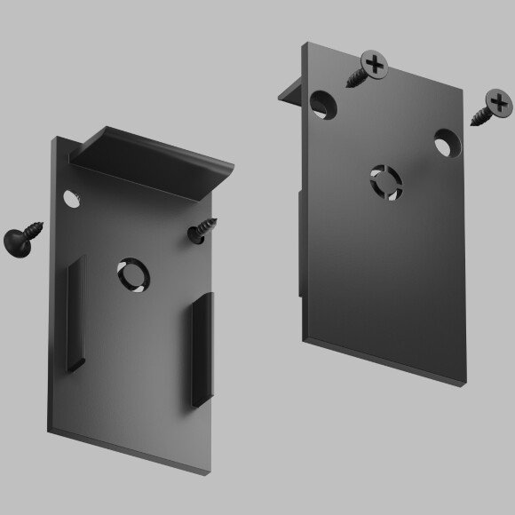 Комплект из 2 заглушек для накл. и встр. в ГКЛ шинопровода Smart 220V Denkirs TR2107-BK