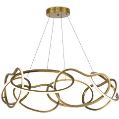 SL6505.203.84 Светильник подвесной ST-Luce Золотистый/Золотистый LED 1*84W 4000K ABRA SL6505.203.84 Светильник подвесной ST-Luce Золотистый/Золотистый LED 1*84W 4000K ABRA