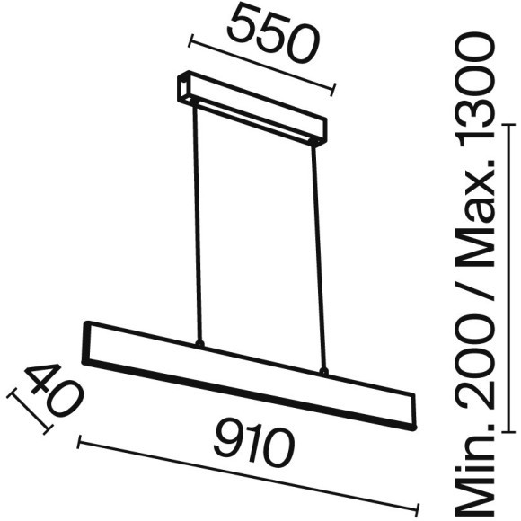 Подвесной светильник Step P010PL-L23B