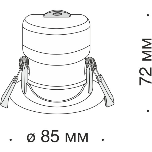 Встраиваемый светильник Maytoni DL014-6-L9W Phill светодиодный LED 9W