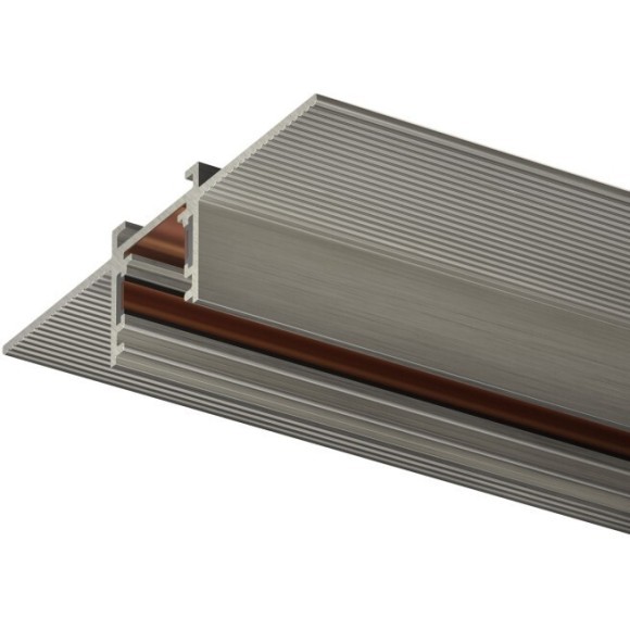 TR5702-DN Магнитный шинопровод 2м для монтажа в ГКЛ 12.5мм цвет темный никель Denkirs Shine Hide 48V