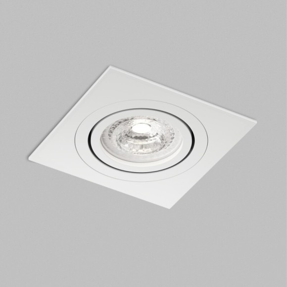 Встраиваемый точечный поворотный светильник Denkirs PRIME DK-DH2021-WH (GU5.3, LED, 15 Вт, IP20, белый, алюминий)