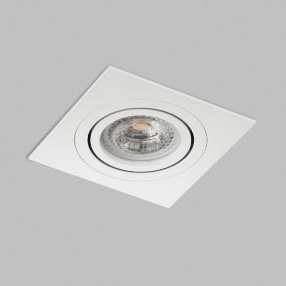 Встраиваемый точечный поворотный светильник Denkirs PRIME DK-DH2021-WH (GU5.3, LED, 15 Вт, IP20, белый, алюминий)