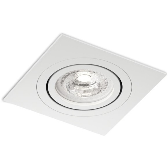 Встраиваемый точечный поворотный светильник Denkirs PRIME DK-DH2021-WH (GU5.3, LED, 15 Вт, IP20, белый, алюминий)