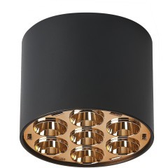 Светильник потолочный 6W 470LM 4000K, черный/золото Guarda Lightstar 080642