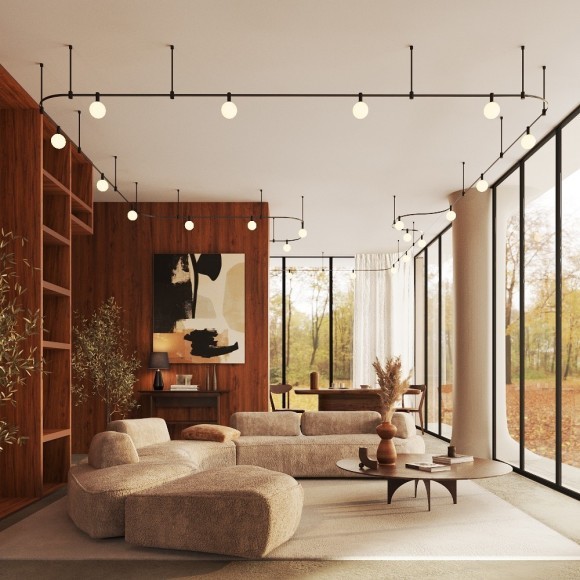 Светильник на гибкий шинопровод Maytoni Flexity TR208-1-5W3K-B 3000K 200лм 5Вт