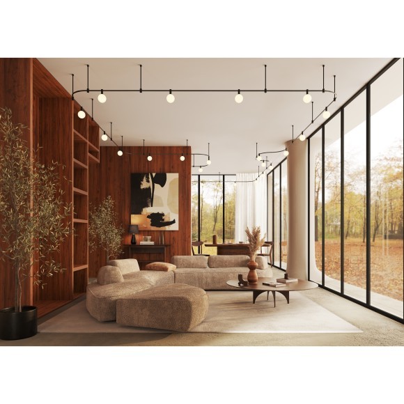 Светильник на гибкий шинопровод Maytoni Flexity TR208-1-5W3K-B 3000K 200лм 5Вт