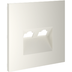 VLS001413 Накладка для розетки компьютерной двойной RJ45 категории 6Е (для проводов CAT5-CAT6 до 10 Гбит/сек) бежевого цвета VOLTUM S70 (хлопок) VLS001413 Накладка для розетки компьютерной двойной RJ45 категории 6Е (для проводов CAT5-CAT6 до 10 Гбит/сек) бежевого цвета VOLTUM S70 (хлопок)