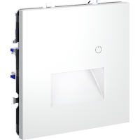 VLS070702 Подсветка светодиодная встраиваемая в подрозетник с датчиком движения и сенсорным выключателем (без рамки) белого матового цвета VOLTUM S70, 3000-4200-6500 Кельвинов, 1 Ватт, 120 Градусов (белый матовый)