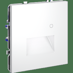 VLS070702 Подсветка светодиодная встраиваемая в подрозетник с датчиком движения и сенсорным выключателем (без рамки) белого матового цвета VOLTUM S70, 3000-4200-6500 Кельвинов, 1 Ватт, 120 Градусов (белый матовый)