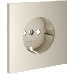 VLS000603 Накладка для розетки с заземлением кашемирового цвета VOLTUM S70 (кашемир)