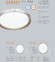 Настенно-потолочный светильник светодиодный для ванной с пультом регулировкой цветовой температуры и яркости ночным режимомShiny 3054/DL IP43