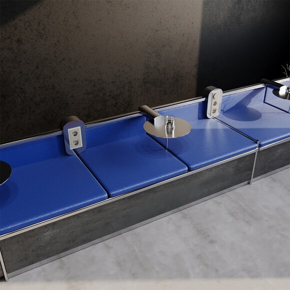 VLS110304 Рамка стеклянная для электрических изделий VOLTUM серии S70 на 3 поста шелкового цвета из стекла