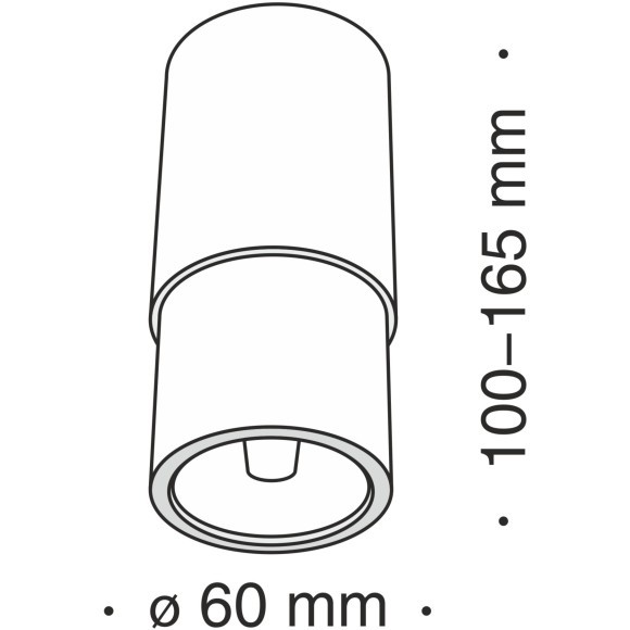 Потолочный светильник Technical C033WL-01W