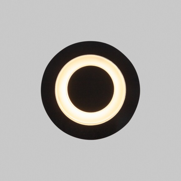 Встраиваемый в стены уличный светильник Maytoni Limo O037-L3B3K LED 3Вт 3000K 120лм 72° CRI80, IP65, чёрный матовый алюминий, подсветка дорожек, фасада или лестницы, диаметр 62 мм Встраиваемый в стены уличный светильник Maytoni Limo O037-L3B3K LED 3Вт 3000K 120лм 72° CRI80, IP65, чёрный матовый алюминий, подсветка дорожек, фасада или лестницы, диаметр 62 мм
