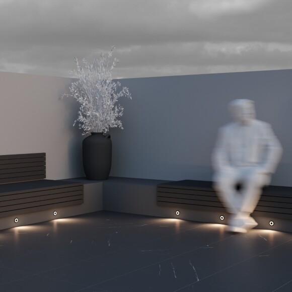 Встраиваемый в стены уличный светильник Maytoni Limo O037-L3B3K LED 3Вт 3000K 120лм 72° CRI80, IP65, чёрный матовый алюминий, подсветка дорожек, фасада или лестницы, диаметр 62 мм Встраиваемый в стены уличный светильник Maytoni Limo O037-L3B3K LED 3Вт 3000K 120лм 72° CRI80, IP65, чёрный матовый алюминий, подсветка дорожек, фасада или лестницы, диаметр 62 мм