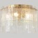 Crystal Lux RICARDO PL5 BRASS 3600/105 Светильник потолочный диаметром 41см, основание латунь, стеклянный рельефный плафон, лампы 5xE14 классический декоративный светильник для гостиной кухни и холла, неоклассика Crystal Lux RICARDO PL5 BRASS 3600/105 Светильник потолочный диаметром 41см, основание латунь, стеклянный рельефный плафон, лампы 5xE14 классический декоративный светильник для гостиной кухни и холла, неоклассика