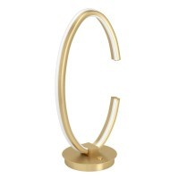 390489 BOGADO Светодиодная настольная лампа с регулировкой цветовой температуры диммируемая с выключателем LED, 12Вт, 2250Лм, 2200-6500K, сталь, золотой, белый